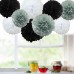 9 Pack Mixed Tissue Paper Pompom Pom Poms Hanging Garland Wedding Party Decor